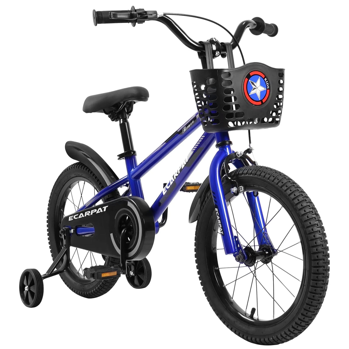 16 inch Kids Bike with Training Wheels, Basket and Fender V750