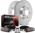 Rear Z23 Carbon Fiber Brake Pads with Drilled & Slotted Brake Rotors Kit N46511