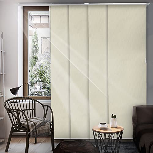 Blackout Fabric Sliding Door Blinds, W:46-86 x H: Up to-96 inches B5352