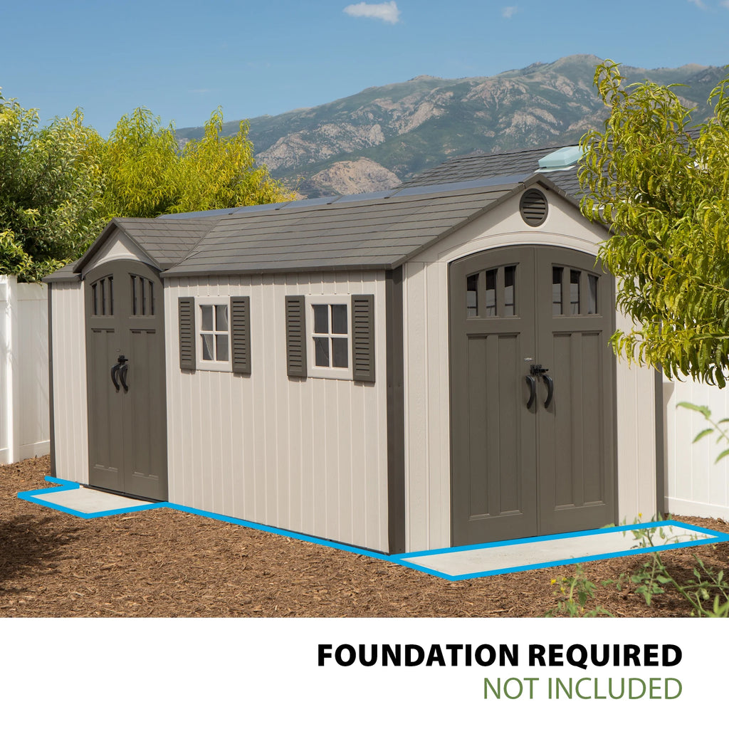 17.5 ft. x 8 ft. Outdoor Storage Shed G113