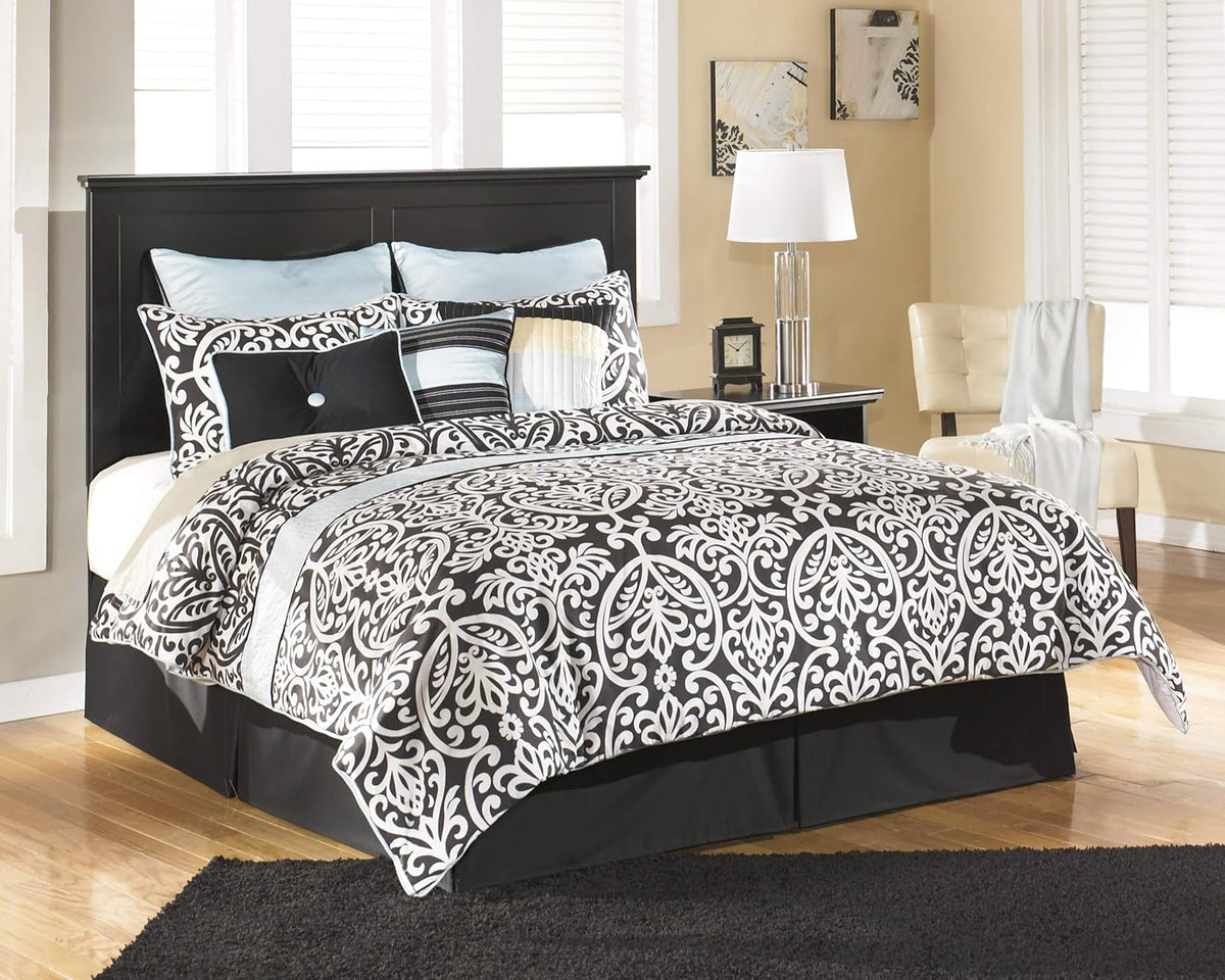 Rustic Farmhouse Panel Headboard King/California Black F327272