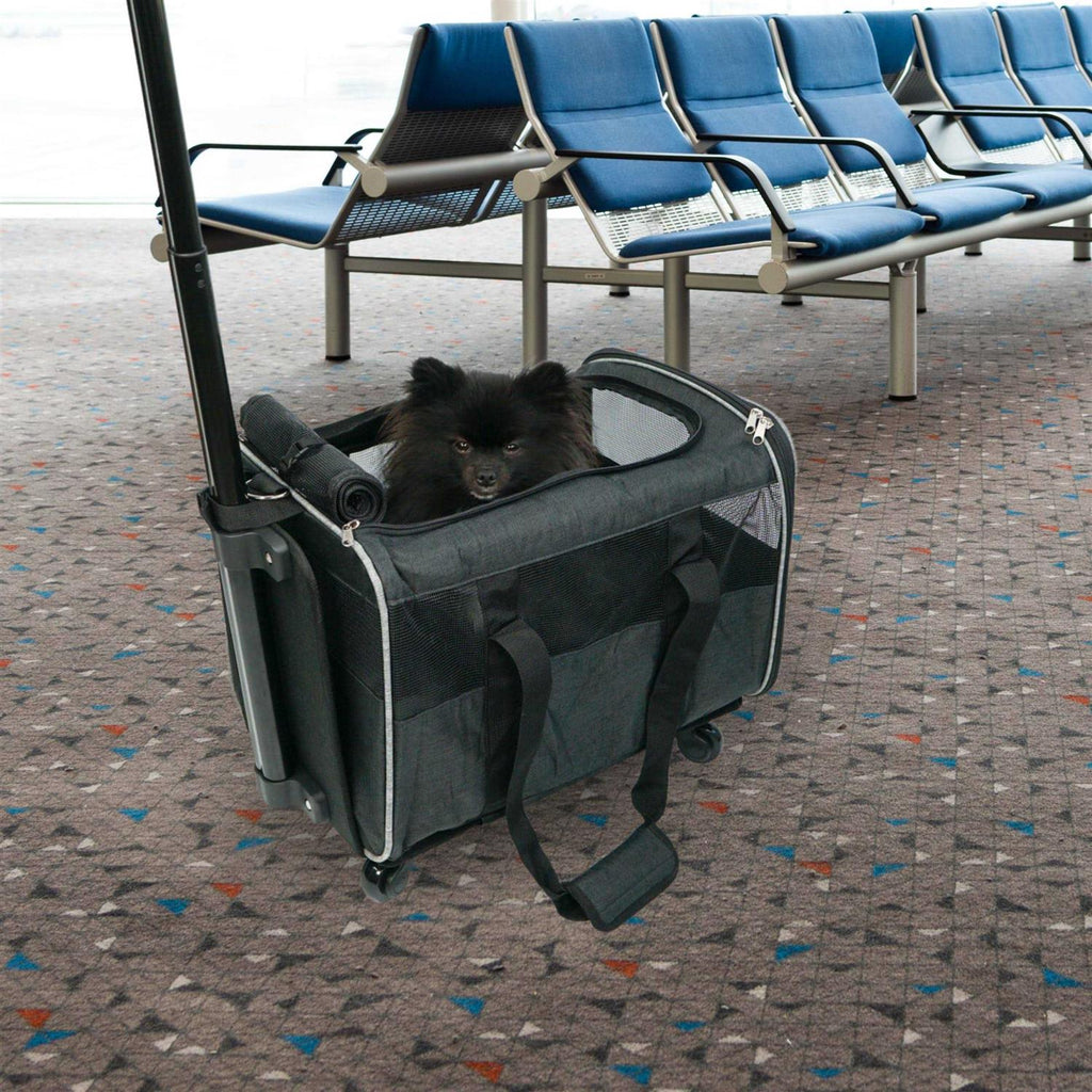Rolling Pet Carrier with Wheels P885567