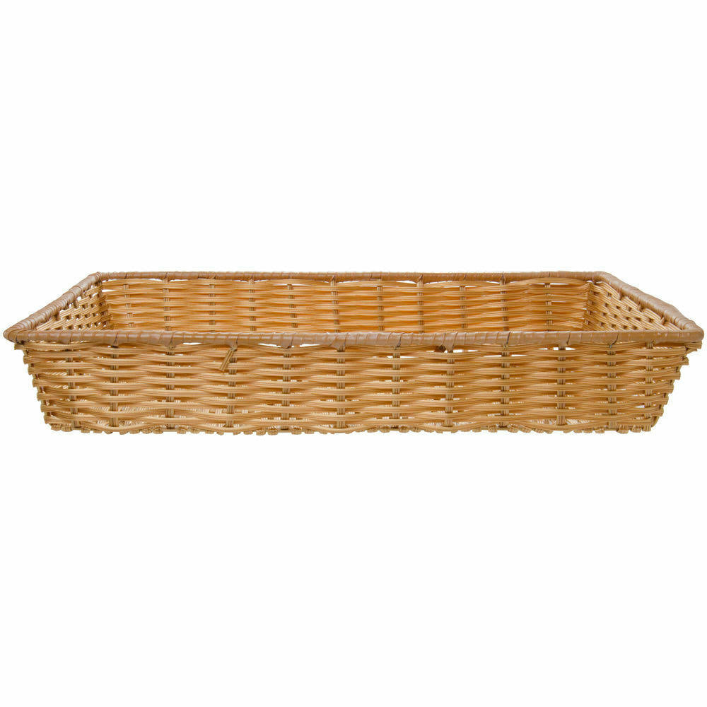 Rectangular Natural Plastic Washable Basket S8317