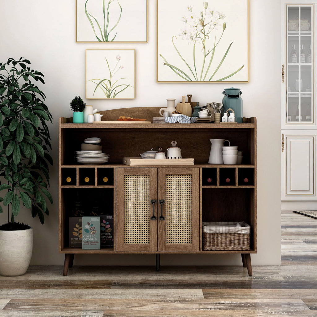 Distressed Walnut Buffet T883