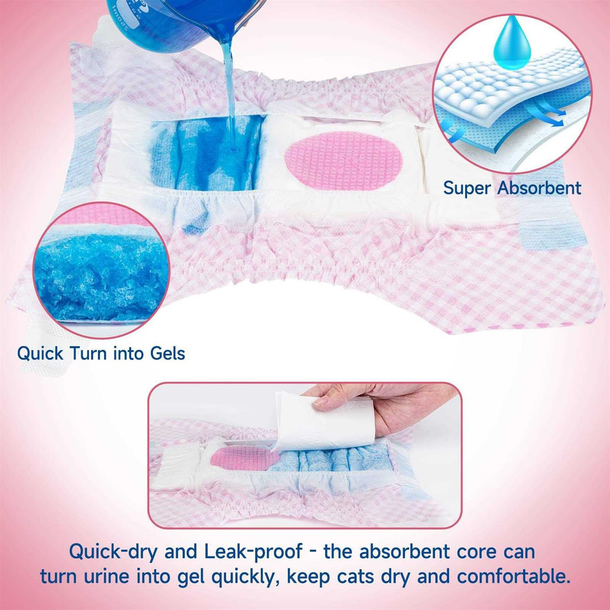 Soft Disposable Dog Diapers G11448