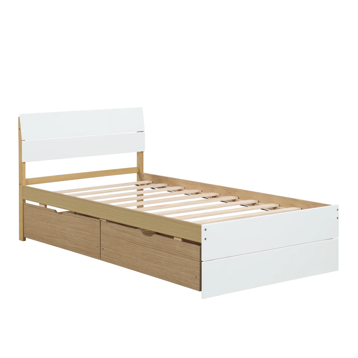 Twin Bed Frame with 2 Drawers V12843