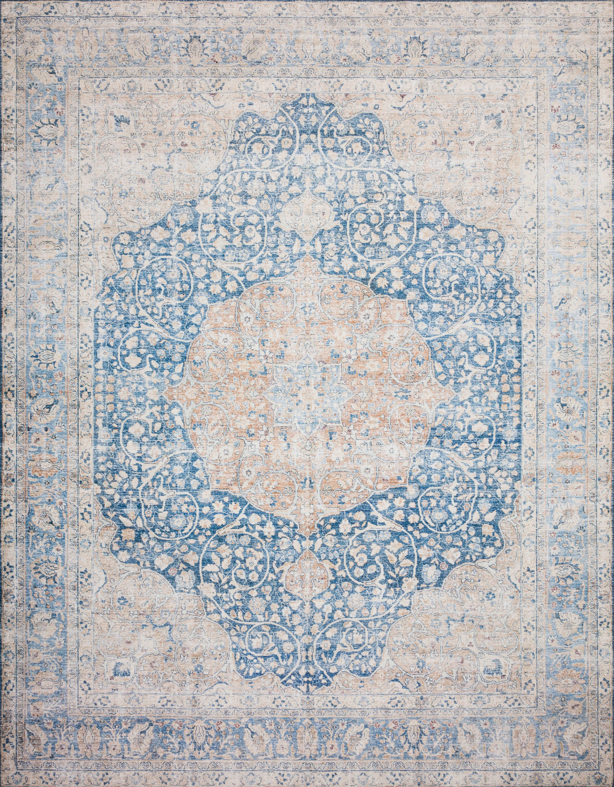 Blue Tangerine Rug 2'6 x 12'0 Q5585