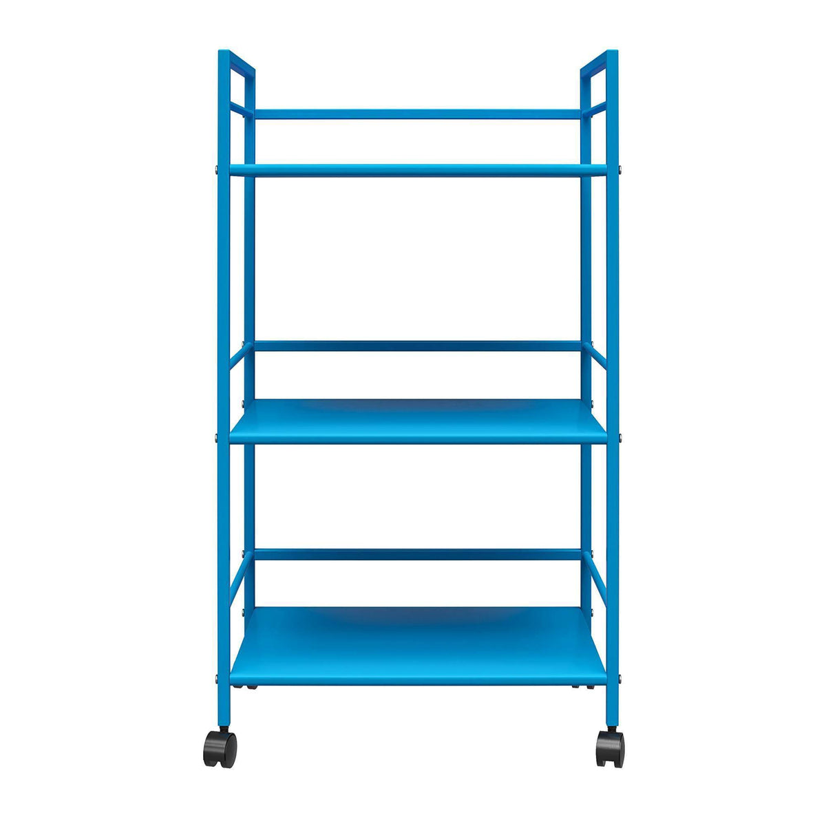 Blue Metal Rolling Cart O389