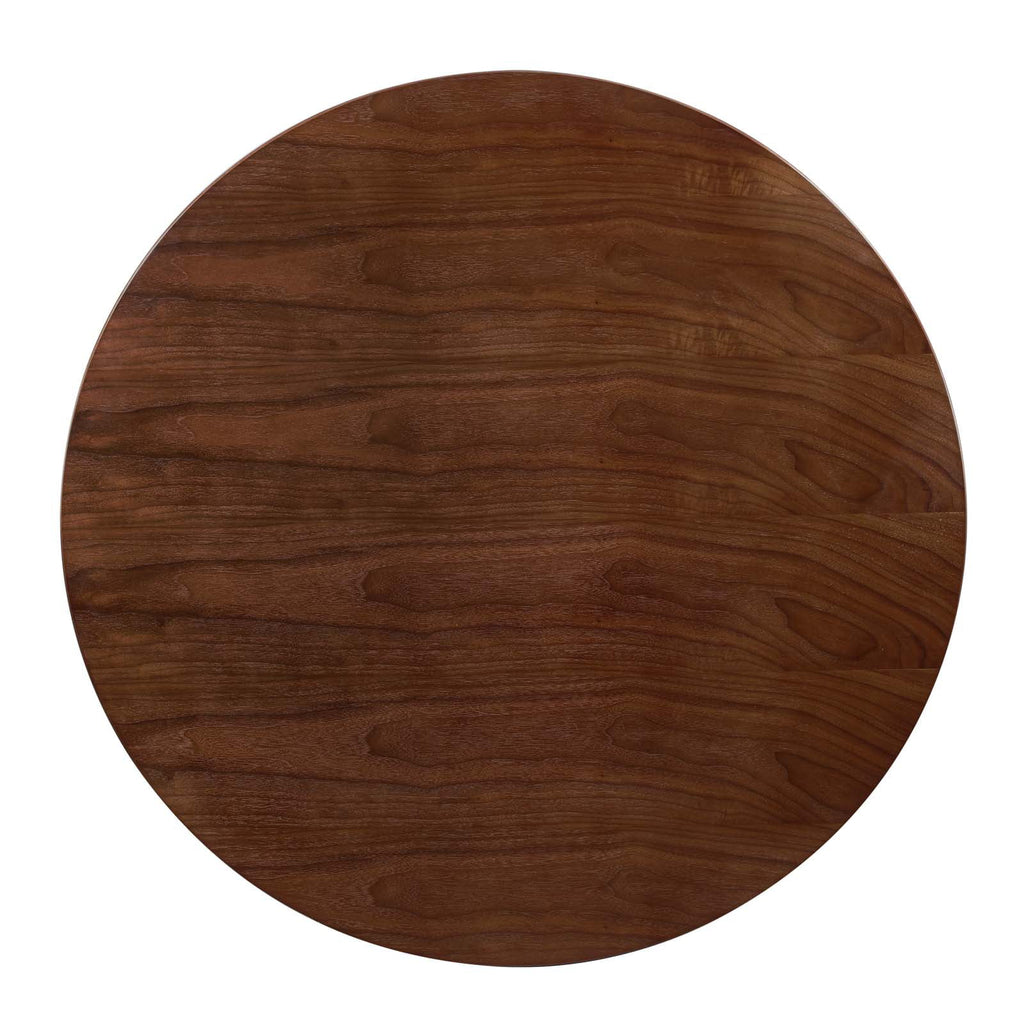 Round Wood Metal Dining Table G295600