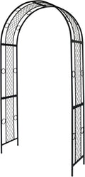Black 47'' Wx87.5'' H Metal Garden Arch W916501