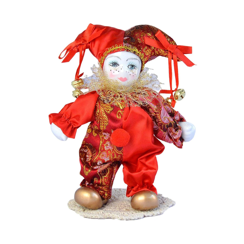 Antique Porcelain Harlequin Doll Ornaments M119
