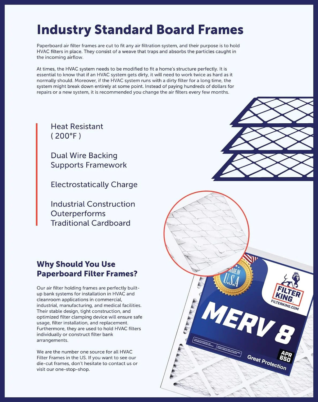 4 Pack MERV 8 Pleated HVAC Air Filter X32292