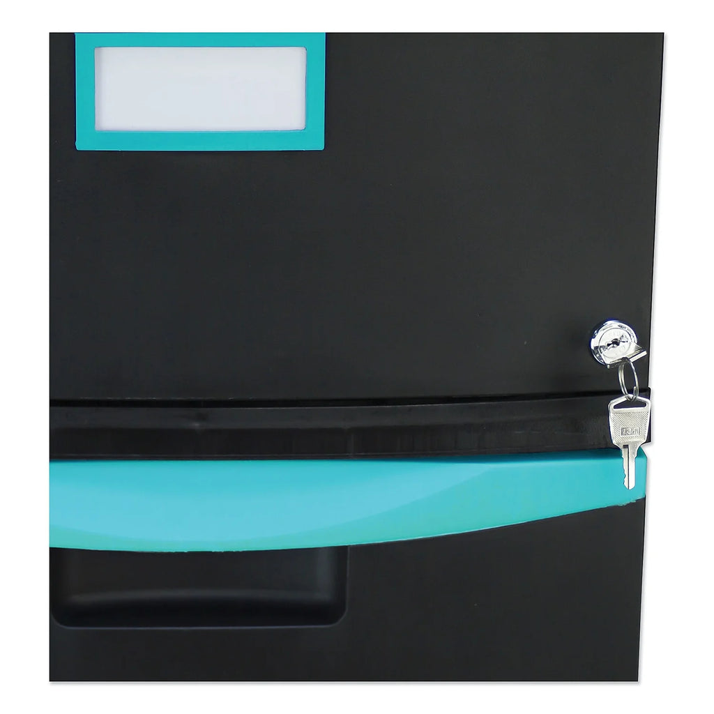 2-Drawer Mobile File Cabinet, Black H645460