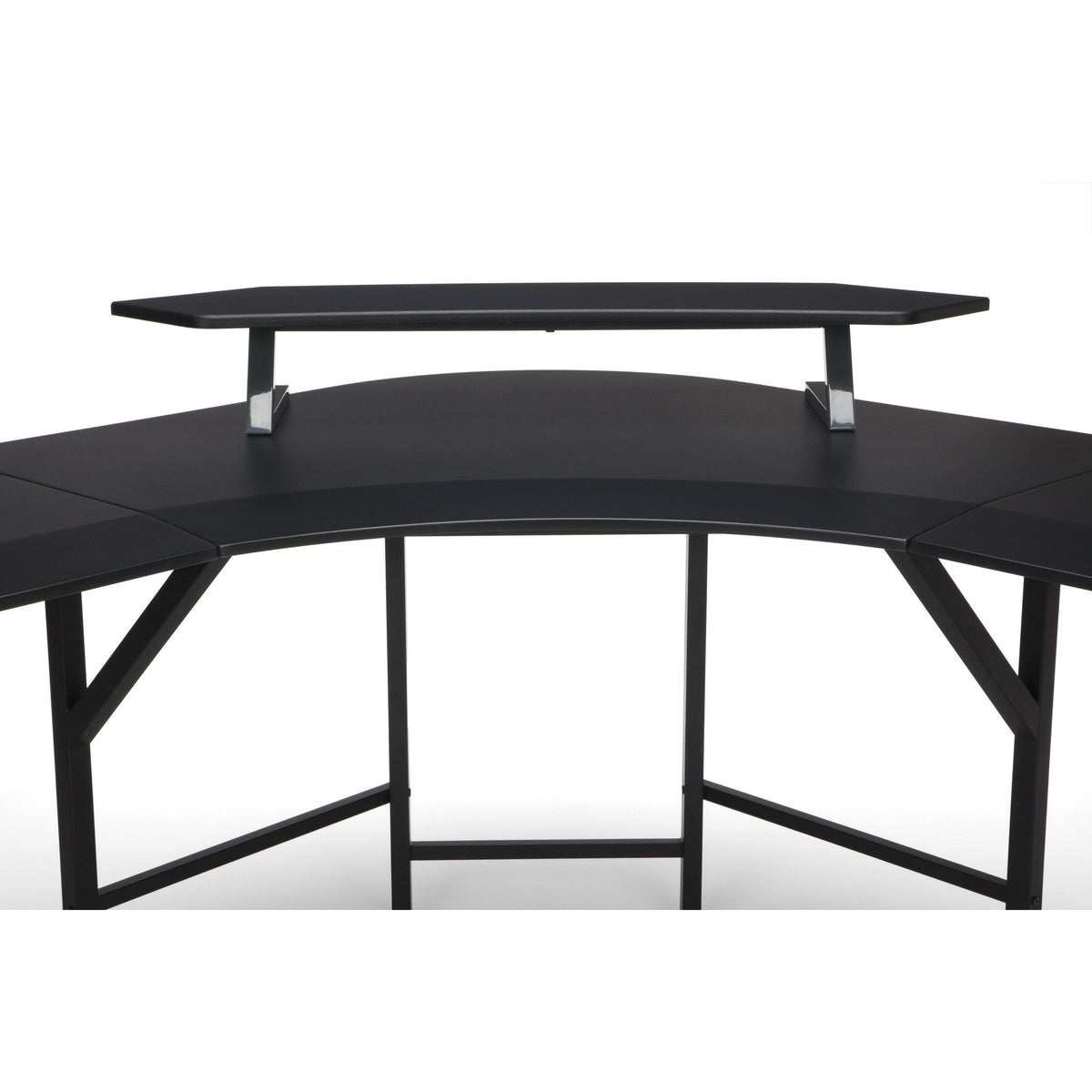 Grey L Shaped Gaming Desk P8209