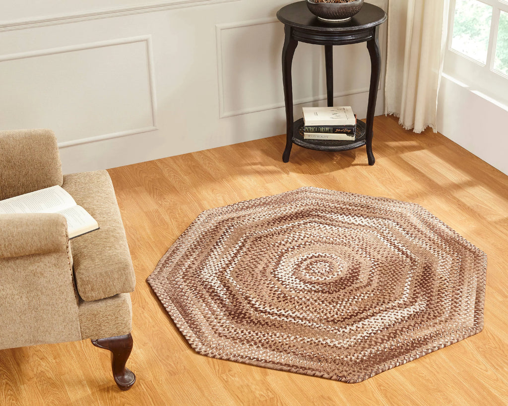 100% Cotton Octagonal Braided Rug B7045