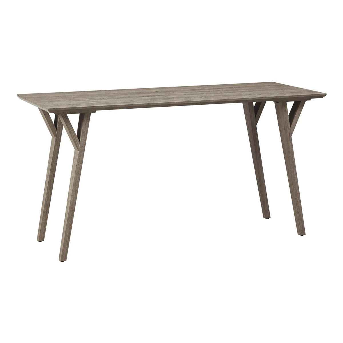 60"W Writing Desk, Light Oak Y9982