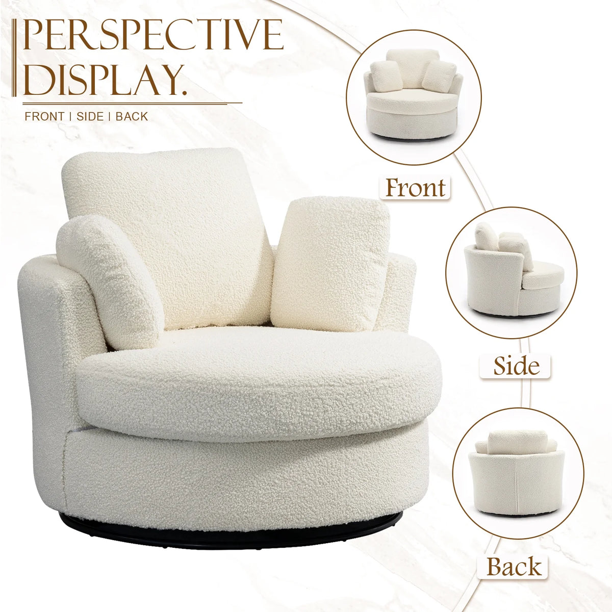 Sherpa Swivel Chair A82369