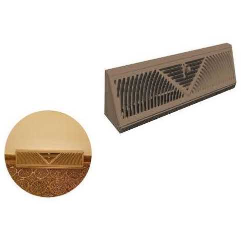 Steel Brown Baseboard Diffuser Supply B16434