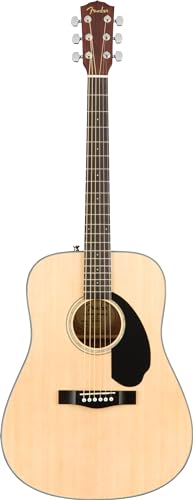 Solid Top Dreadnought Acoustic Guitar Bundle with Hard Case, Tuner, Strings, Picks H99330