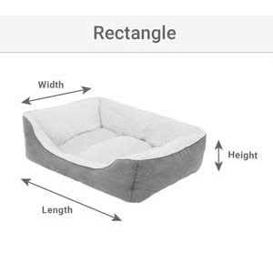 Plush Orthopedic Pillowtop Dog Bed with Removable Cover D615