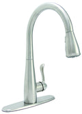 Satin Stainless Single Handle Pull-Down Kitchen Faucet S17137