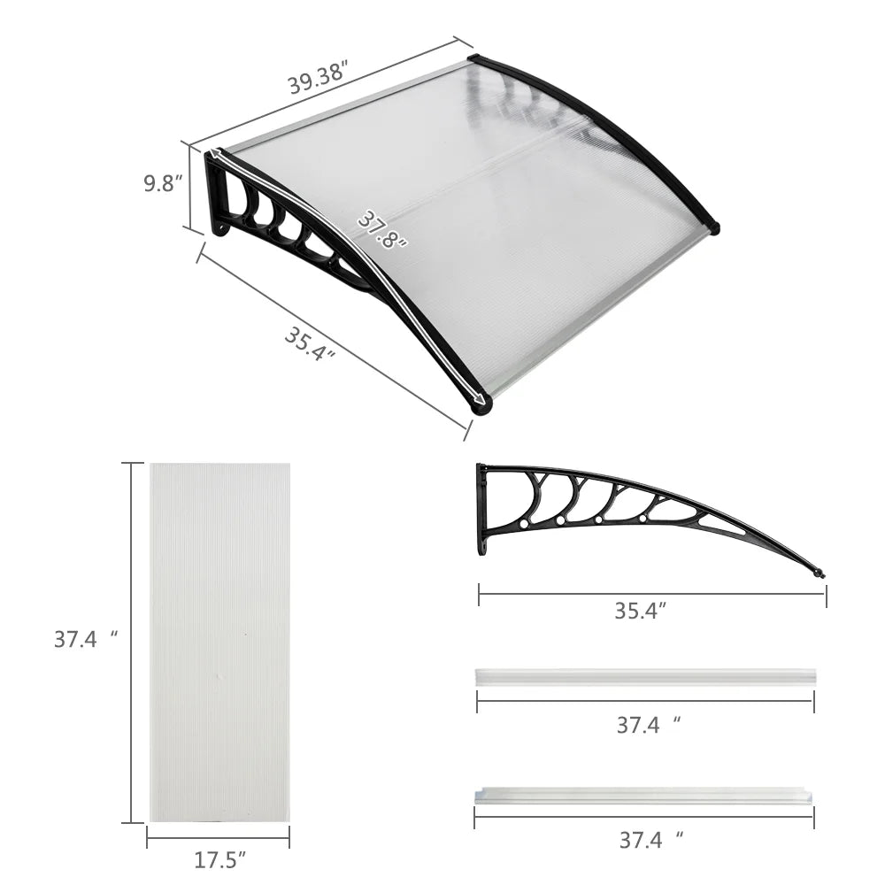 39" x 35.4" Window Door Awning Cover G8969