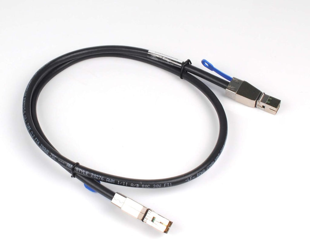 External Mini SAS HD Cable, SFF-8644 to SFF-8644, 1 Meter 3.3ft Pack of 2 V8335