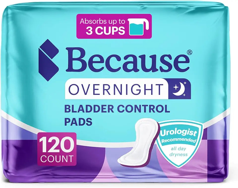 Incontinence Pads for Women Extra Heavy Absorbency Overnight 120 Count H34197