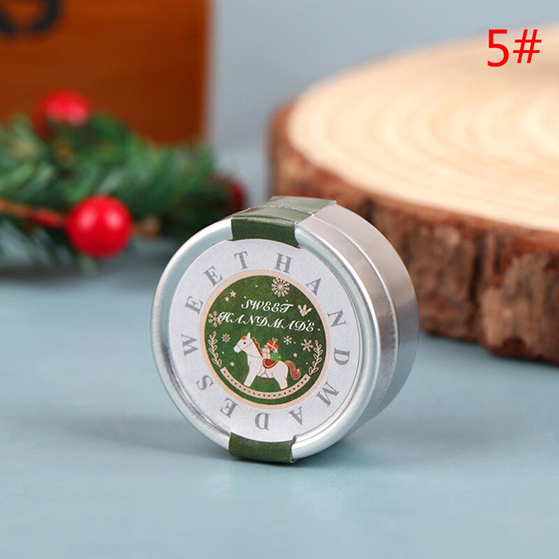 1:12 Dollhouse Miniature Christmas Cookies Biscuit Candy Gift Box Tin Box Model Toy Y7621