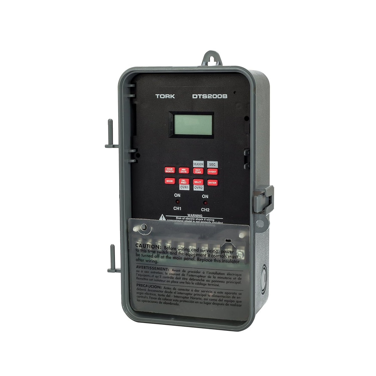 Multipurpose 365/7 Day Time Switch, 120/208-240/277 VAC, 2 Channels, SPDT Dry Contact T5153