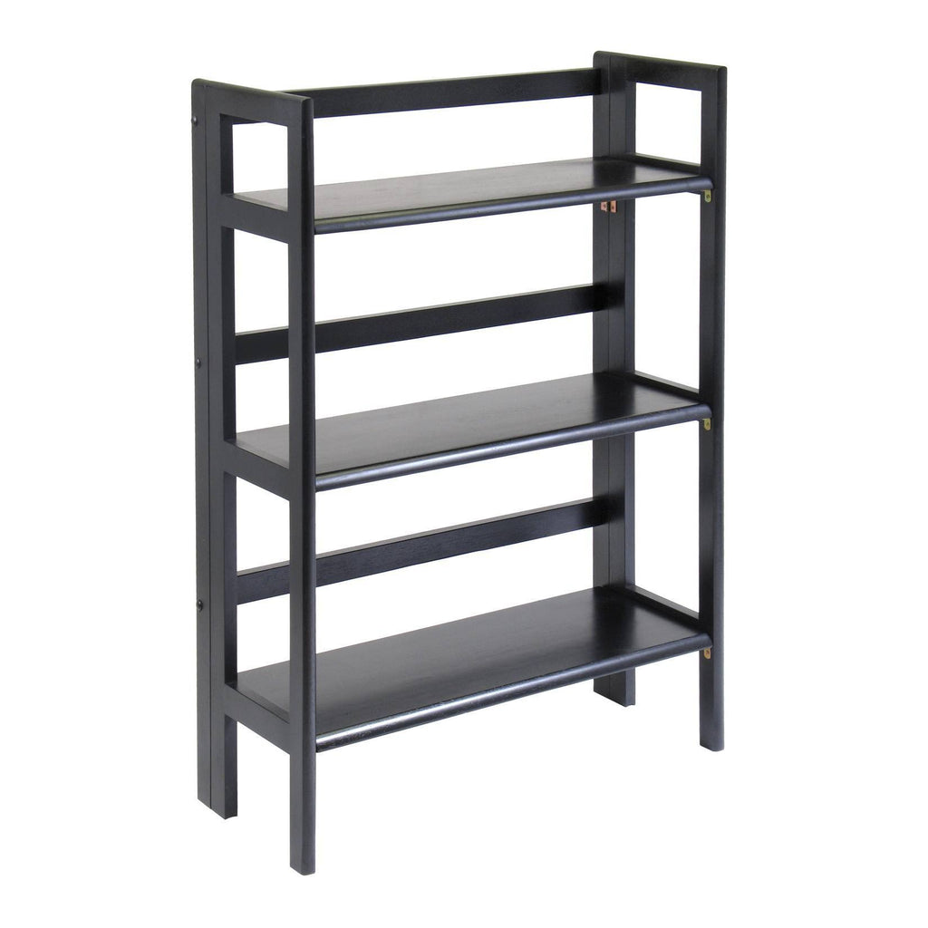 3-Pc Folding Bookcase with Fabric Basket M359