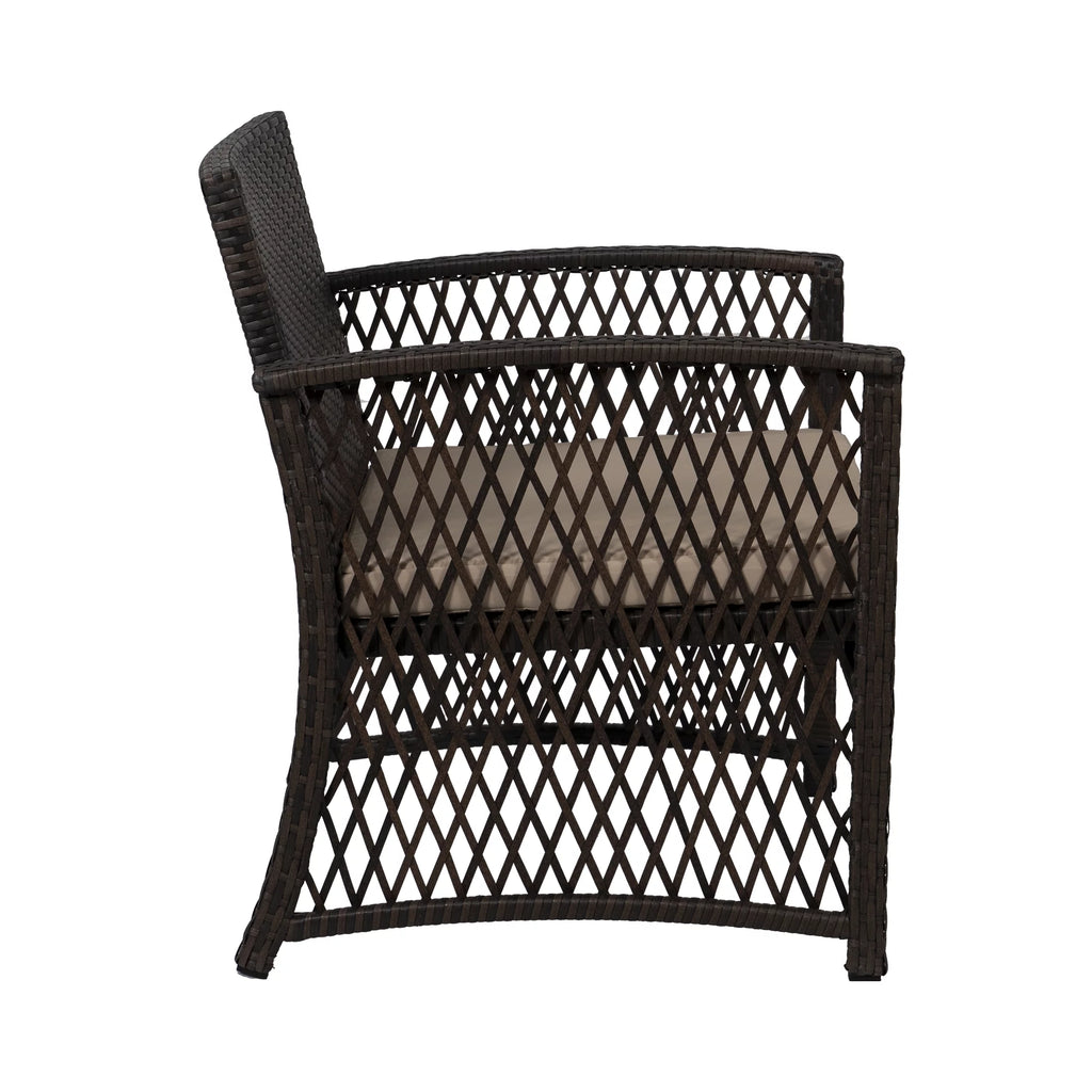 3 Piece Wicker PE Rattan Patio Bistro Set A5749