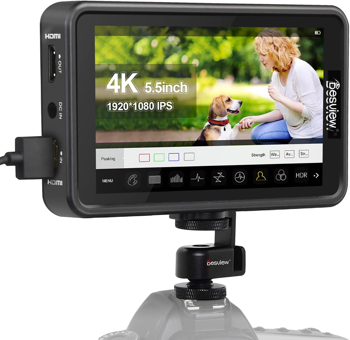 5.5 inch Touch Screen Camera Field Monitor with 4K Input/Output D141