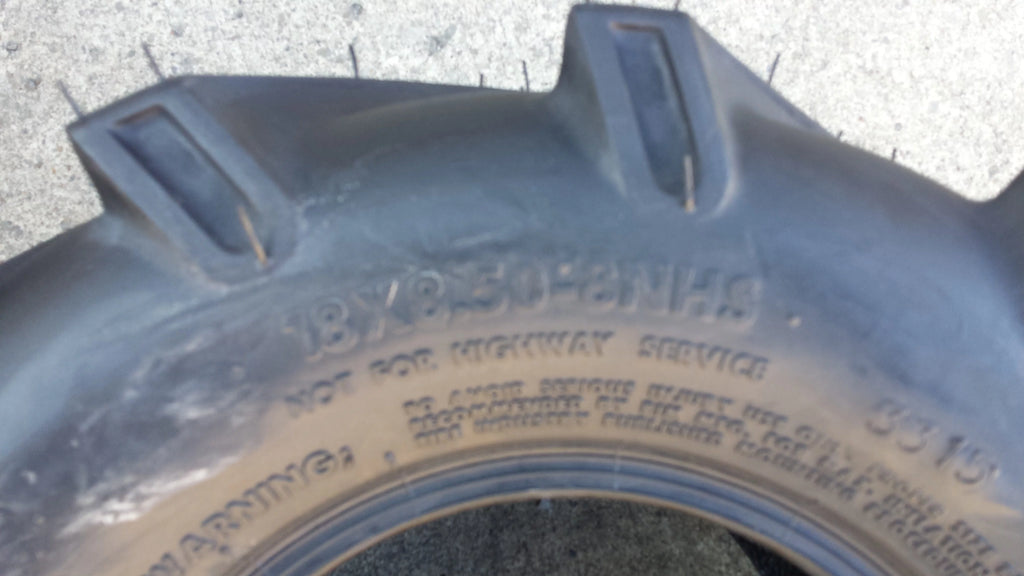 18x8.50-8 4 Ply Lawn Tires Y5893