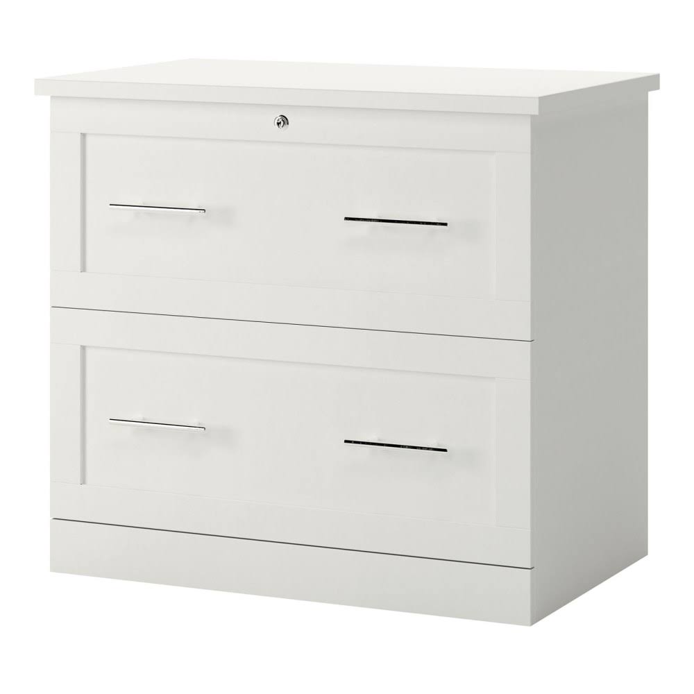 White 2-Drawer Lateral File Cabinet L957095