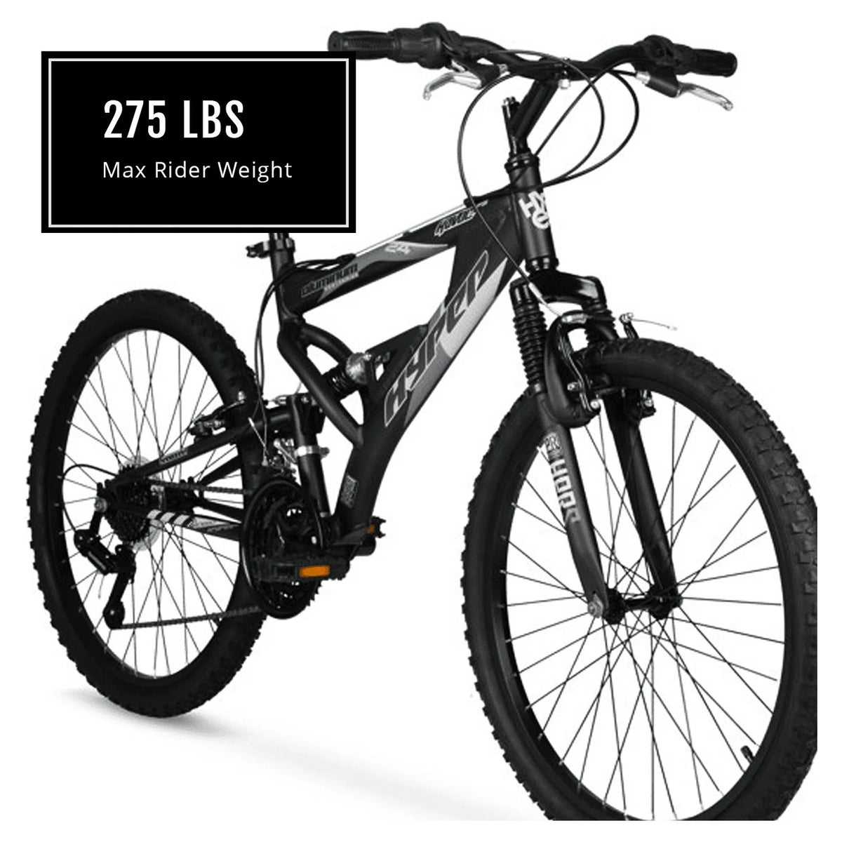 24 Boy's Black Mountain Bike C25875