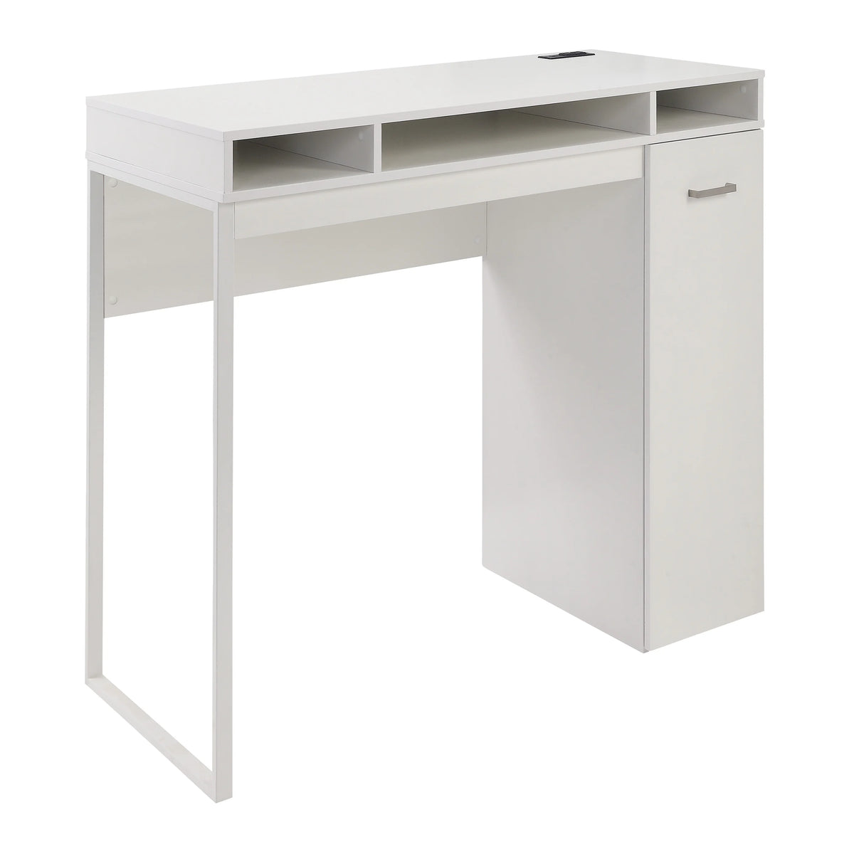 47" Wide White Desk with Storage A94754