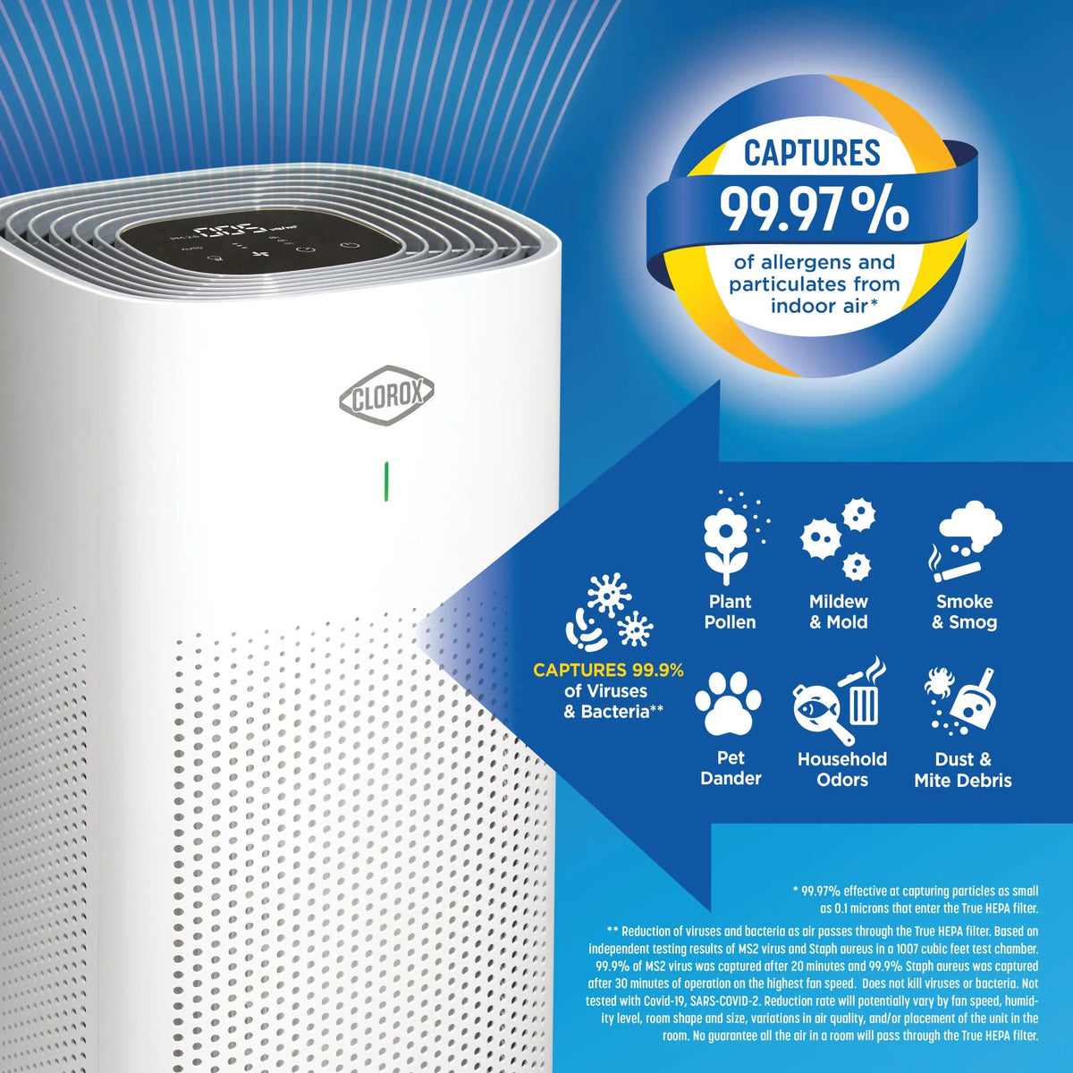 Large Room Air Purifier with True HEPA Filter W237660