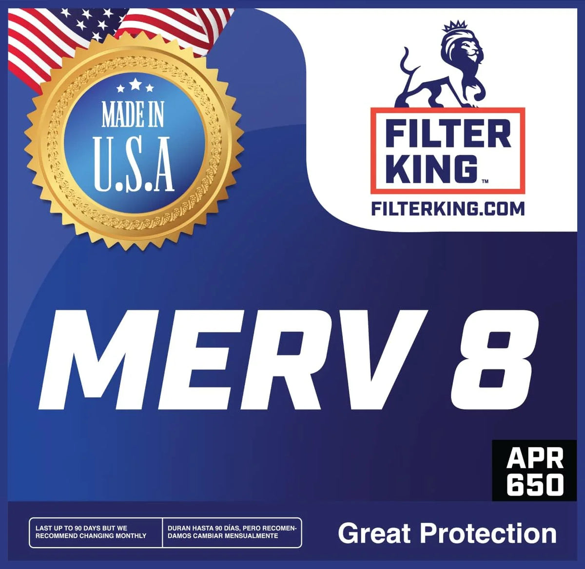 4 Pack MERV 8 Pleated HVAC Air Filter X32292