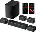7.1 Virtual Surround Sound System with Subwoofer and Wired Surround Speakers, Peak Power 410W U775