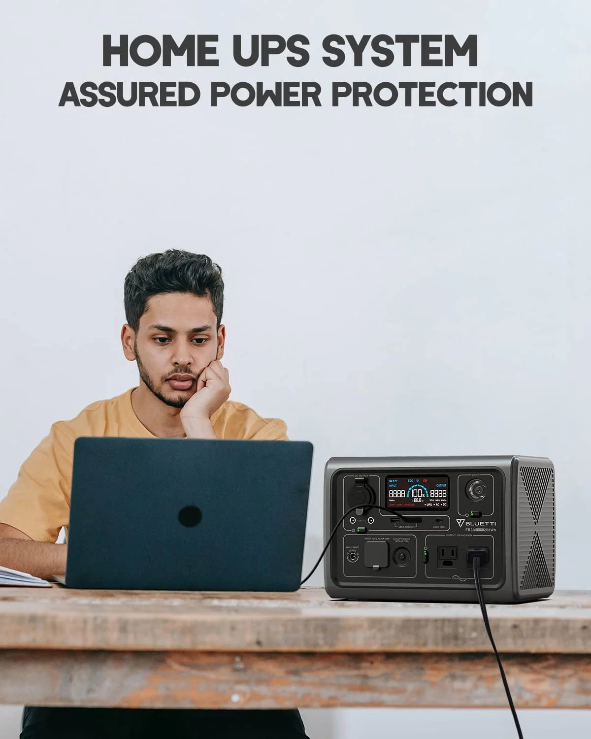 268Wh Portable Solar Generator with 120W Solar Panel H753