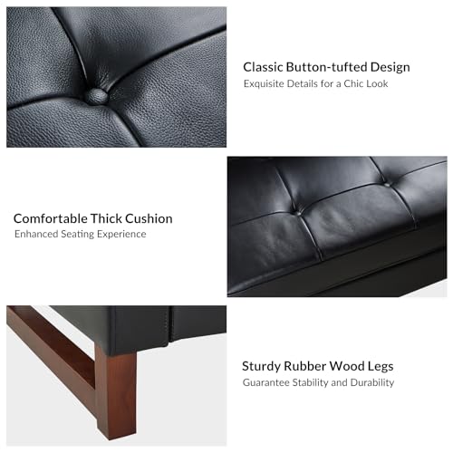Genuine Leather 100 inch L Shaped 3 Seater Sectional Sofa with Chaise, Brown H931962