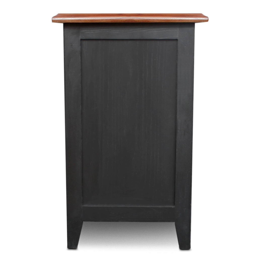 Slate Black Shaker Cabinet End Table X773