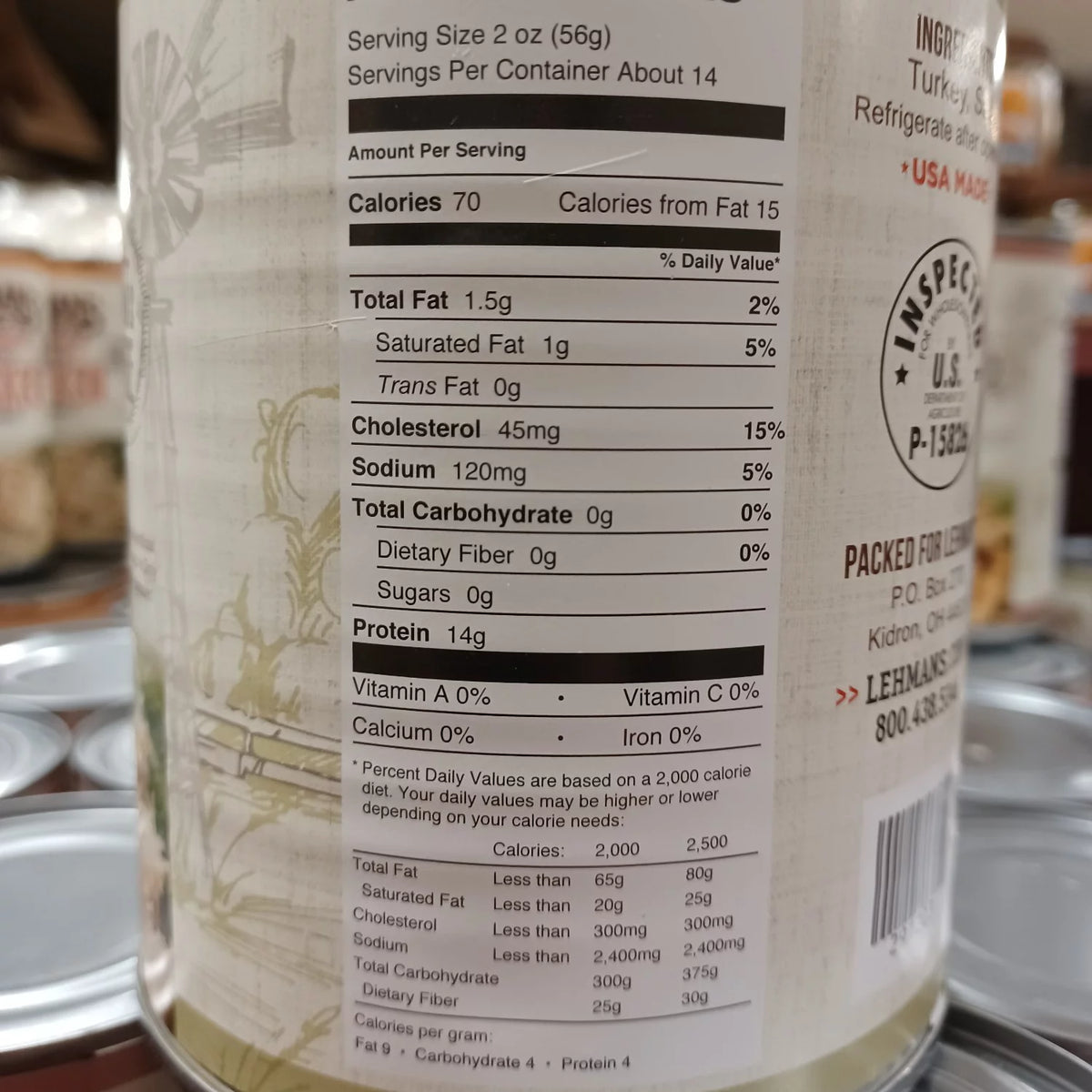 28 Oz Canned Turkey Meat P4157