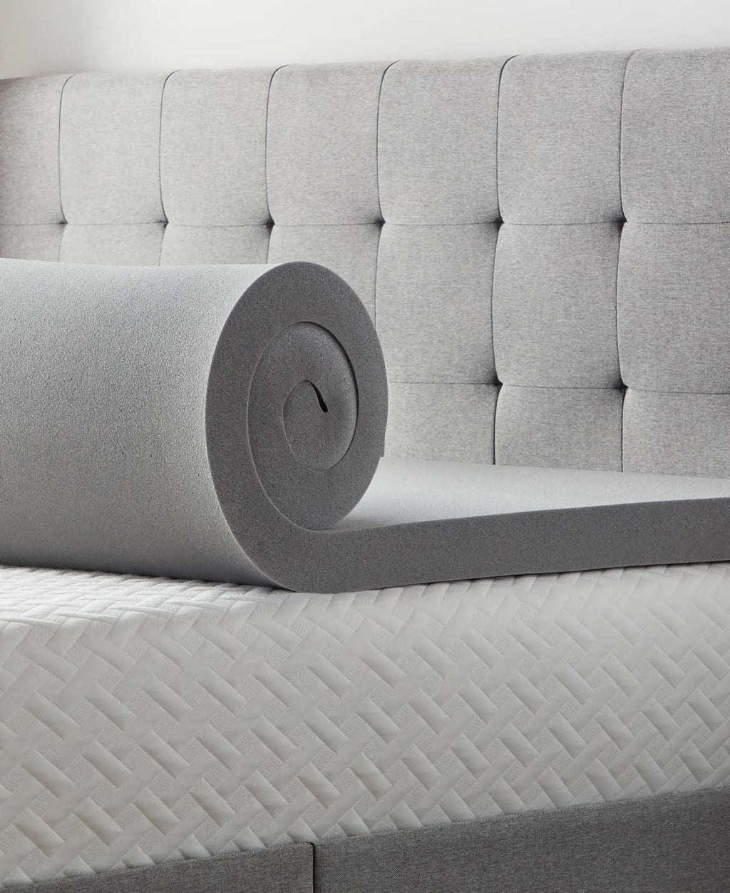 California King Bamboo Charcoal Memory Foam Topper L915