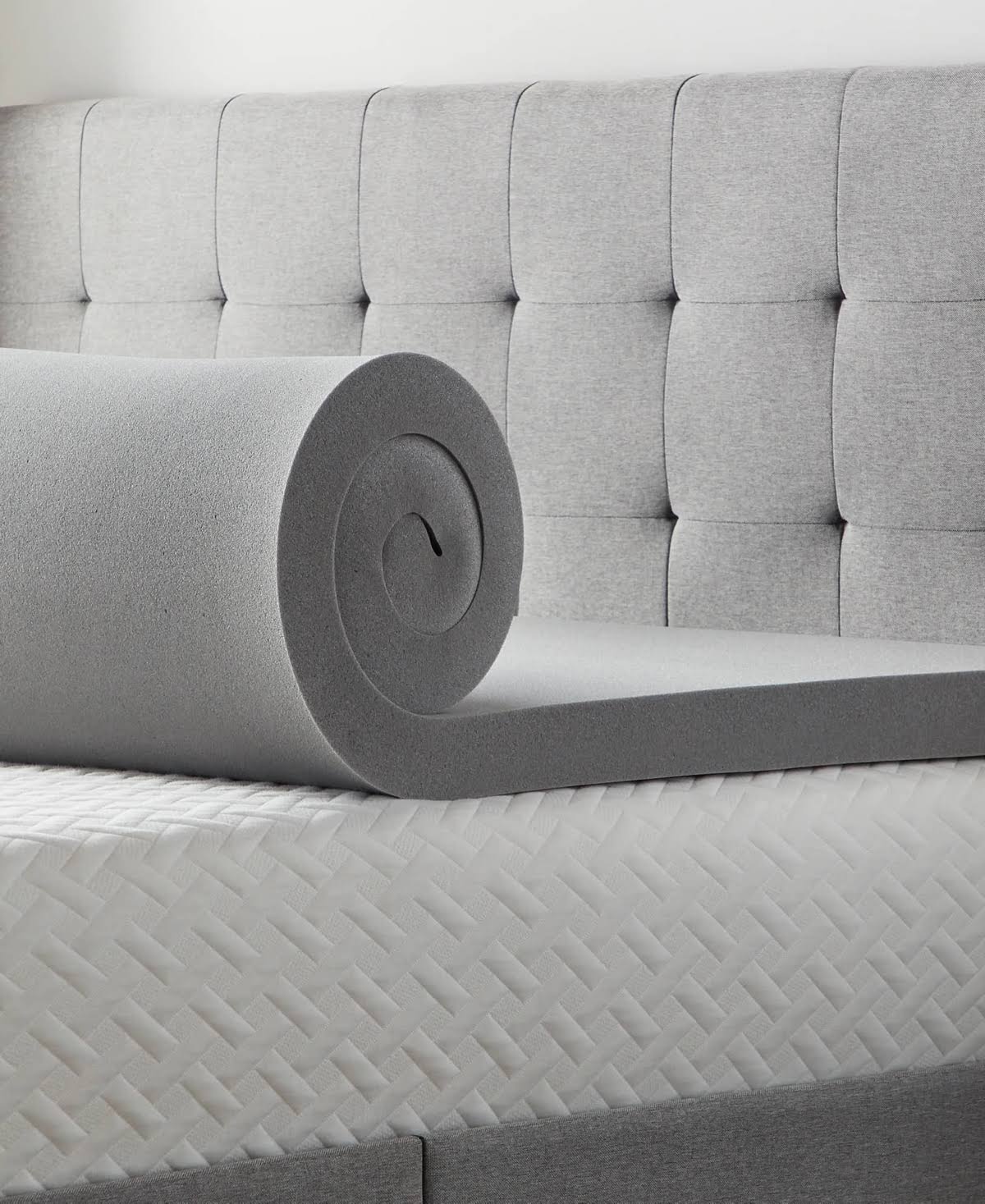California King Bamboo Charcoal Memory Foam Topper L915