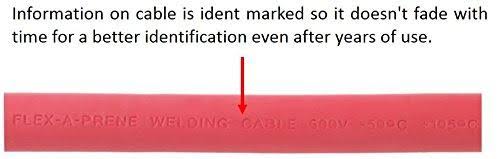 Red 4 Gauge AWG Welding Cable 50 Feet F751432