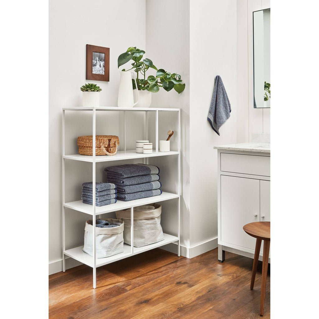Modern Foshay Bookcase 15d 32W 86H in Cognac P45657