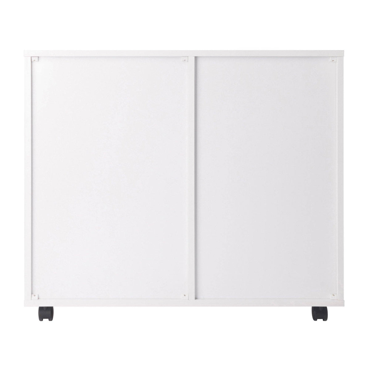 White 2-Section Mobile Filing Cabinet J33973