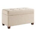 Cream Storage Ottoman G69071